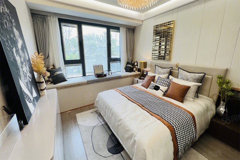 旁 户型方正 超大楼间距 南北通透 双向露地大阳台,文澜府-淮安58同城