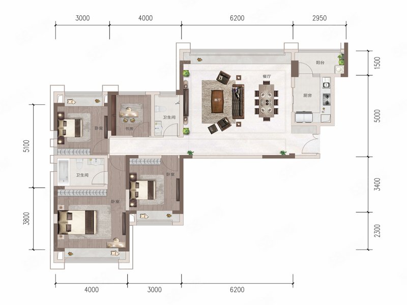 尊邸(新房)4室2厅132㎡357万二手房图片