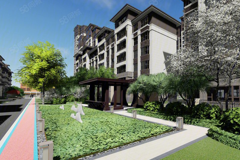 一路之隔迎胜分校!体育馆!开元盛世信园,盛世康园(新房)-泰安58同城