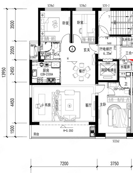 2米距万象城300米 落地窗 非常舒服的三居室,碧桂园丽华天境-太原58