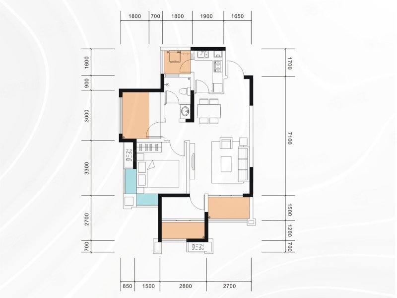 水岸雅居(新房)3室2厅83.77㎡78万二手房图片