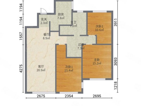 【多图】我家阳光上城(一期),云溪租房,我家阳光上城(一期) 3室2厅1卫