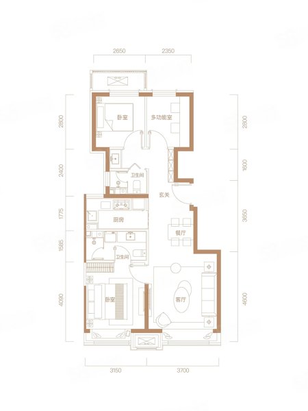 壹品興創(chuàng)·御璟星城3室2廳2衛(wèi)85㎡南北527萬