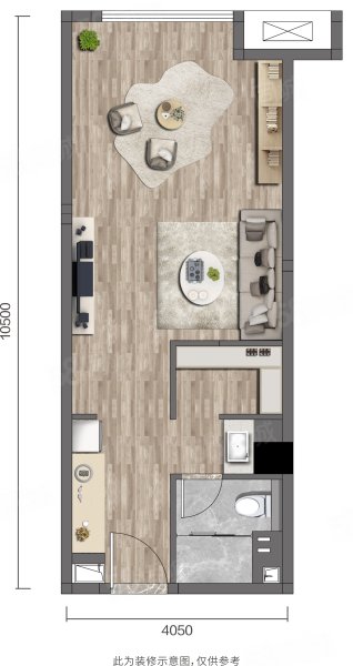 北京城建熙悦中心soho1室1厅62㎡53万二手房图片
