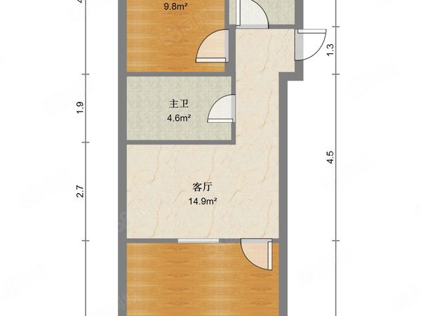 天津河北新开河街志成东里志成东里 2室1厅1卫  52平米出租房源真实
