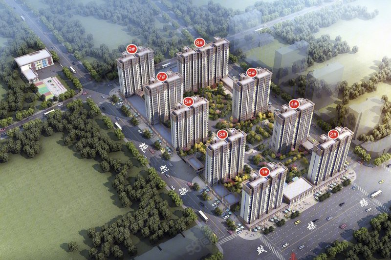 泰和景园电梯好楼层,户型通透,三室双卫,一手手续可按揭