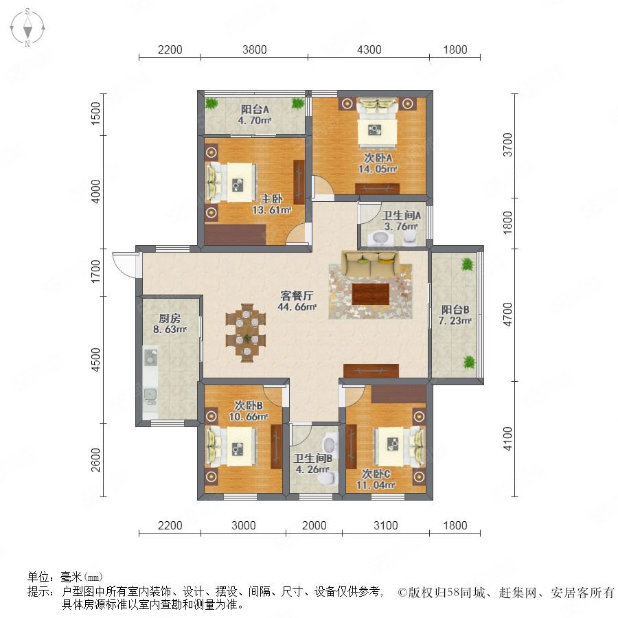 杭州金基晓庐户型图图片