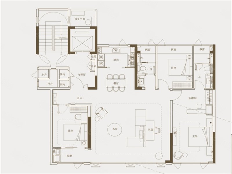 意禾澄庐3室2厅143㎡283万二手房图片